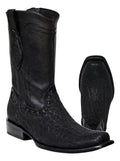 Botas Vaquera Piel Cuello Detoro Estilo Dubai Zipper /cierre