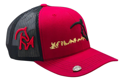 Gorra Oficial Federación Charra Vaquera Snapback Est Yellows