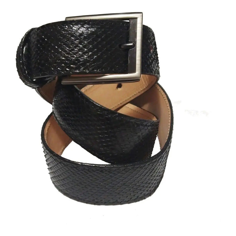 Cinturón Vestir Piel Exótica De Víbora Python 100% Original