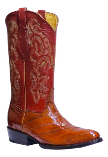 Bota Anguila Original Vaquera Suela De Cuero Goodyear Welt