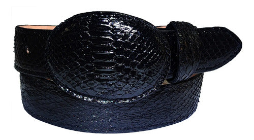 Cinturón Vaquero Víbora Pitón 100% Python Genuino
