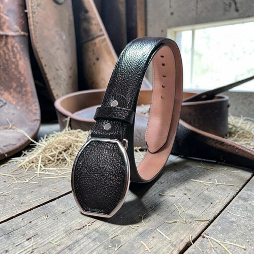 Cinturón Piel Venado 100% Original Cuero Vaquero Y Casual