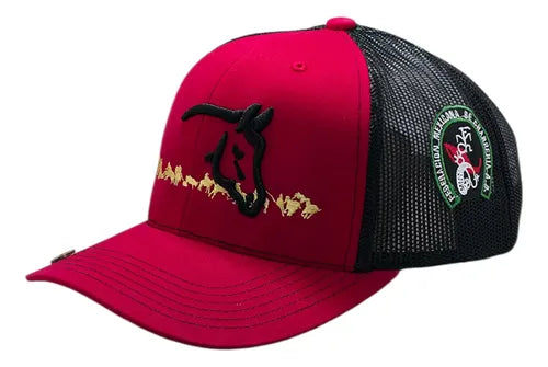 Gorra Oficial Federación Charra Vaquera Snapback Est Yellows
