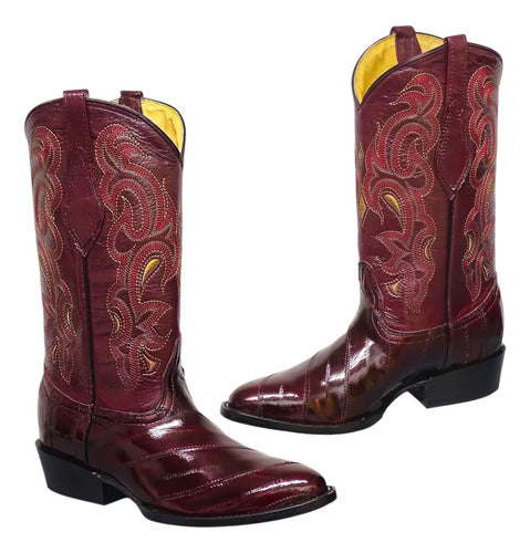 Bota Anguila Original Vaquera Suela De Cuero Goodyear Welt