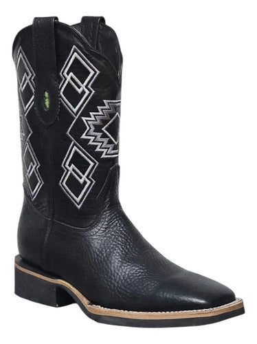 Bota Rodeo Bulldog 100% Piel Grizzly Bovino Suela Welt Flex