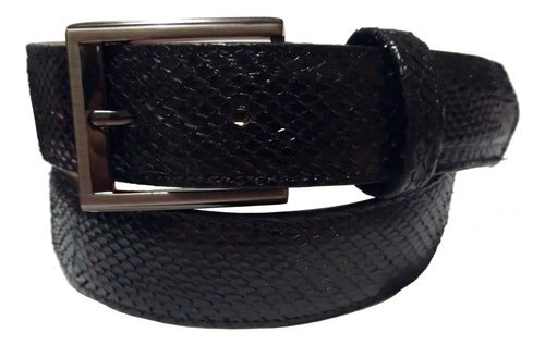 Cinturón Vestir Piel Exótica De Víbora Python 100% Original