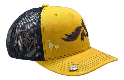 Gorra Oficial Federación Charra Vaquera Snapback Est Yellows