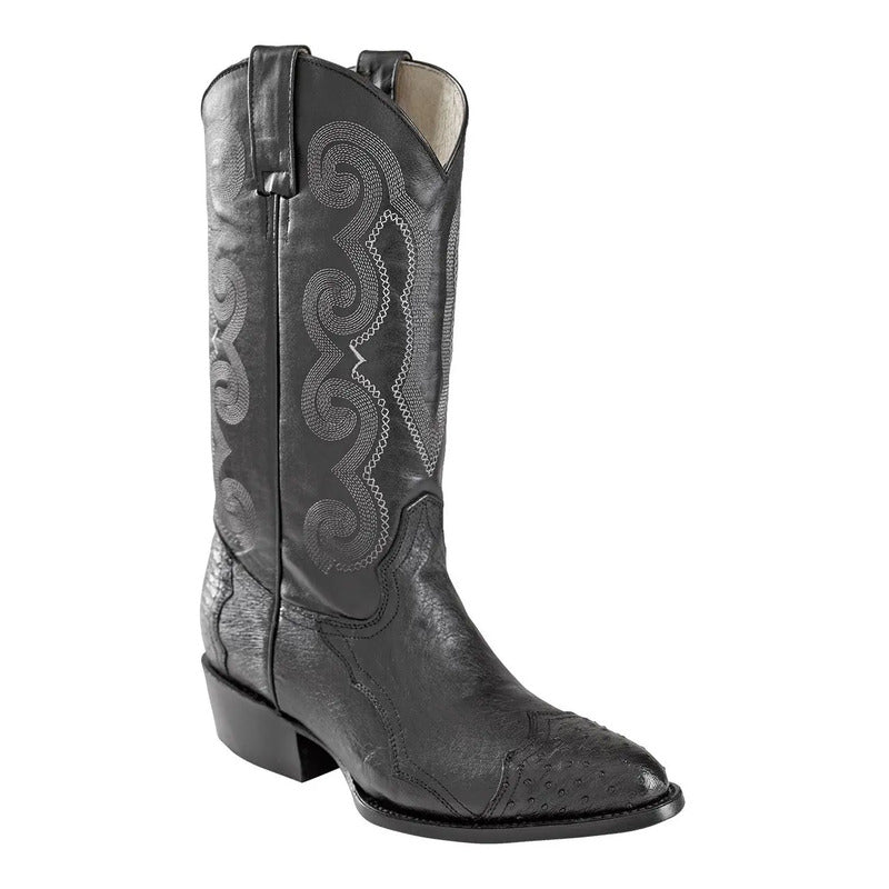 Botas Vaqueras Panza Avestruz 100% Original Est Puntera