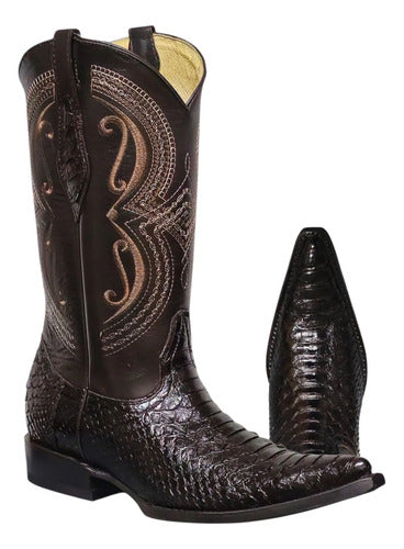 Botas Víbora Python Original Vaquera Goodyear Welt Je-ver