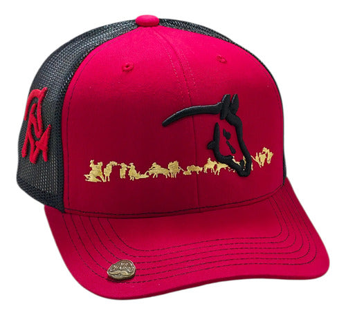 Gorra Oficial Federación Charra Vaquera Snapback Est Yellows