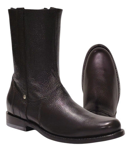 Botin Vestir Casual Piel Flotter Venado Estilo Suizo Jever