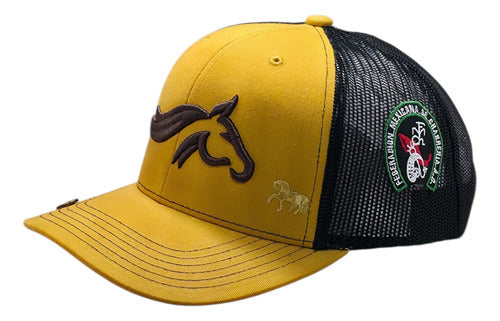 Gorra Oficial Federación Charra Vaquera Snapback Est Yellows