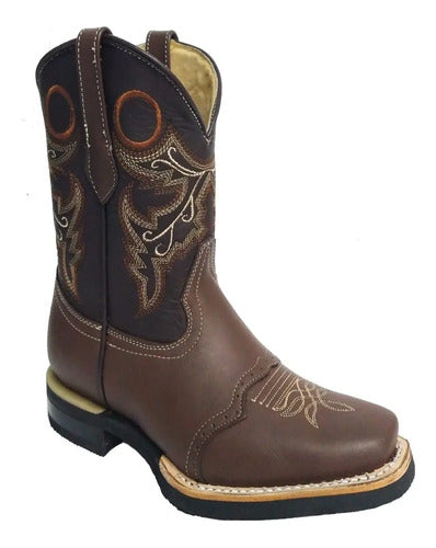 Bota Roper Niño Rodeo Super Duty Welt Piel 100% Bovino