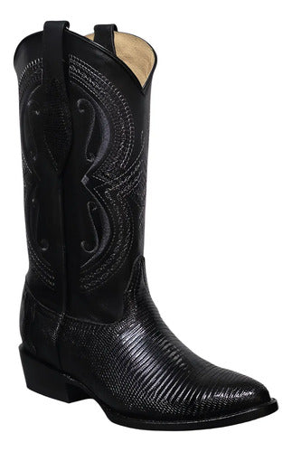 Bota Vaquera Piel Exotica Lizzard Armadillo Original