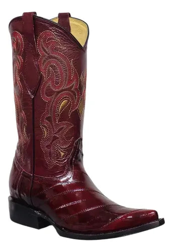 Bota Anguila Original Vaquera Suela De Cuero Goodyear Welt