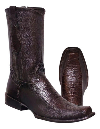 Bota Piel Bisonte Americano Urbana Estilo Dubai Vaquera Welt