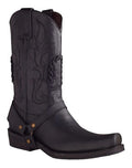 Bota Trompa Estilo Biker Piel 100% Bovino Antiderrapante