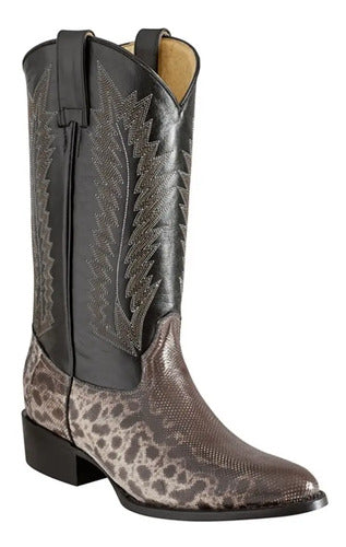 Bota Vaquera Piel Exótica Vibora Pantano Carunga Original