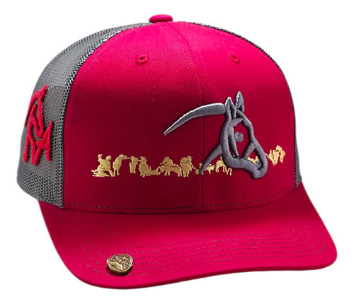 Gorra Oficial Federación Charra Vaquera Snapback Est Yellows