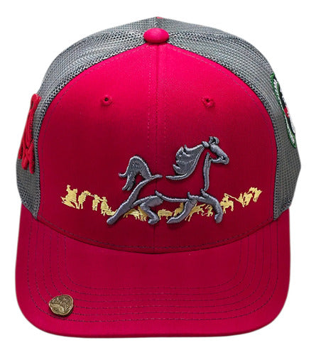 Gorra Oficial Federación Charra Vaquera Snapback Est Yellows