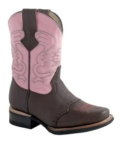 Bota Roper Niño Rodeo Super Duty Welt Piel 100% Bovino