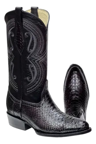Bota Vaquera Piel Exótica Vibora Python Original