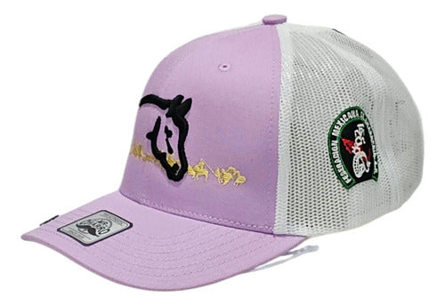 Gorra Oficial Federación Charra Vaquera Snapback Est Yellows