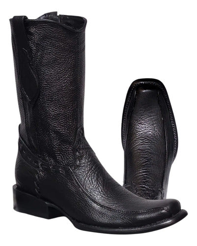 Bota Piel Bisonte Americano Urbana Estilo Dubai Vaquera Welt