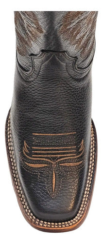 Bota Dama Vaquera 100% Piel Flotter Venado Suela Cuero Welt