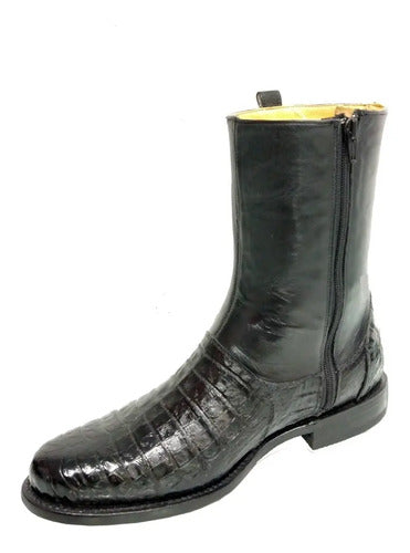 Bota Botín Urbano Vestir Suizo Cocodrilo Original