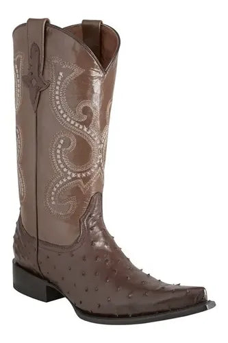 Bota Vaquera Piel Exotica De Avestruz Original