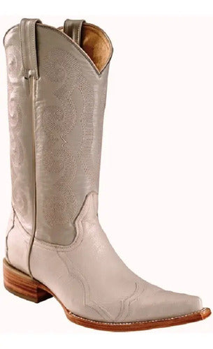 Botas Vaqueras Panza Avestruz 100% Original Est Puntera
