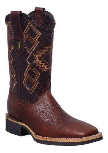 Bota Rodeo Bulldog 100% Piel Grizzly Bovino Suela Welt Flex