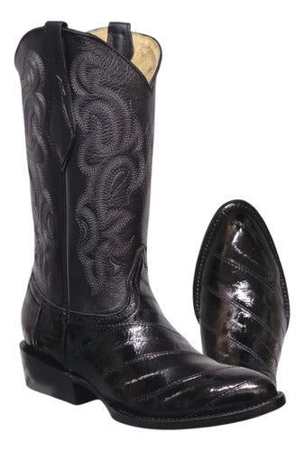 Bota Anguila Original Vaquera Suela De Cuero Goodyear Welt