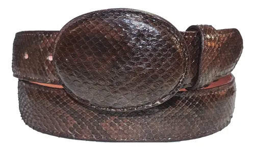 Cinturón Vaquero Víbora Pitón 100% Python Genuino