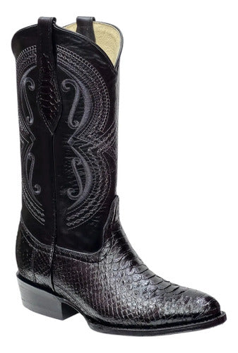 Bota Vaquera Piel Exótica Vibora Python Original