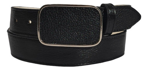 Cinturón Piel Venado 100% Original Cuero Vaquero Y Casual