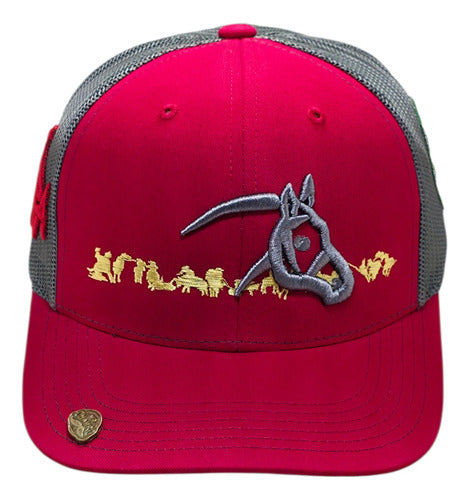 Gorra Oficial Federación Charra Vaquera Snapback Est Yellows