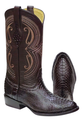 Botas Víbora Python Original Vaquera Goodyear Welt Je-ver