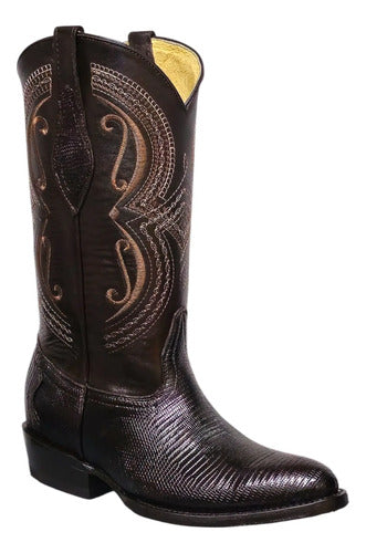 Bota Vaquera Piel Exotica Lizzard Armadillo Original