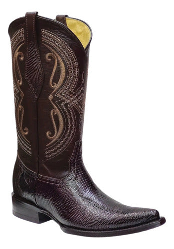 Bota Vaquera Piel Exotica Lizzard Armadillo Original