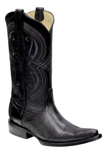 Bota Vaquera Piel Exotica Lizzard Armadillo Original