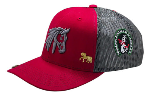 Gorra Oficial Federación Charra Vaquera Snapback Est Yellows