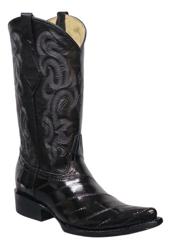 Bota Anguila Original Vaquera Suela De Cuero Goodyear Welt