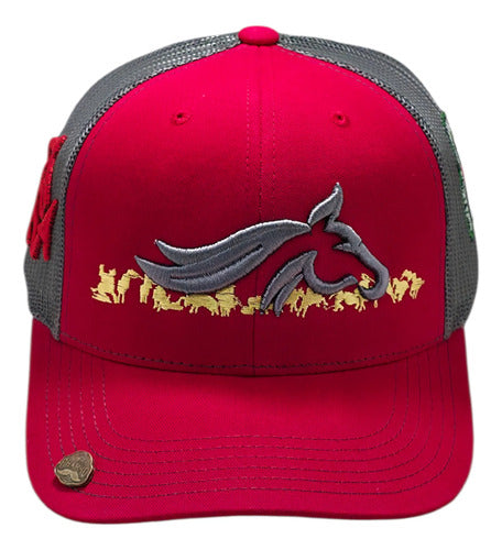 Gorra Oficial Federación Charra Vaquera Snapback Est Yellows