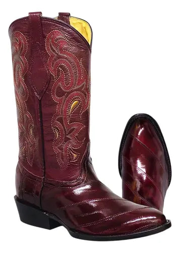 Bota Anguila Original Vaquera Suela De Cuero Goodyear Welt