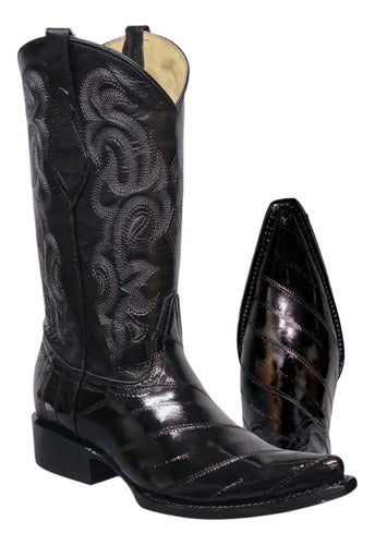 Bota Anguila Original Vaquera Suela De Cuero Goodyear Welt