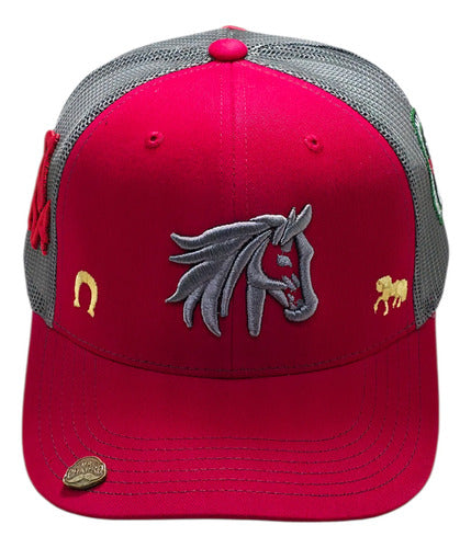 Gorra Oficial Federación Charra Vaquera Snapback Est Yellows