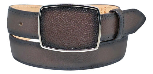 Cinturón Cuero Vaquero Piel Venado 100% Original Tipo Cuadra