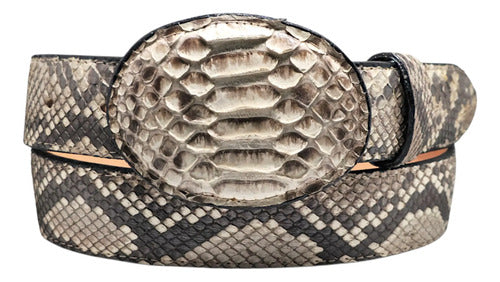 Cinturón Vaquero Víbora Pitón 100% Python Genuino